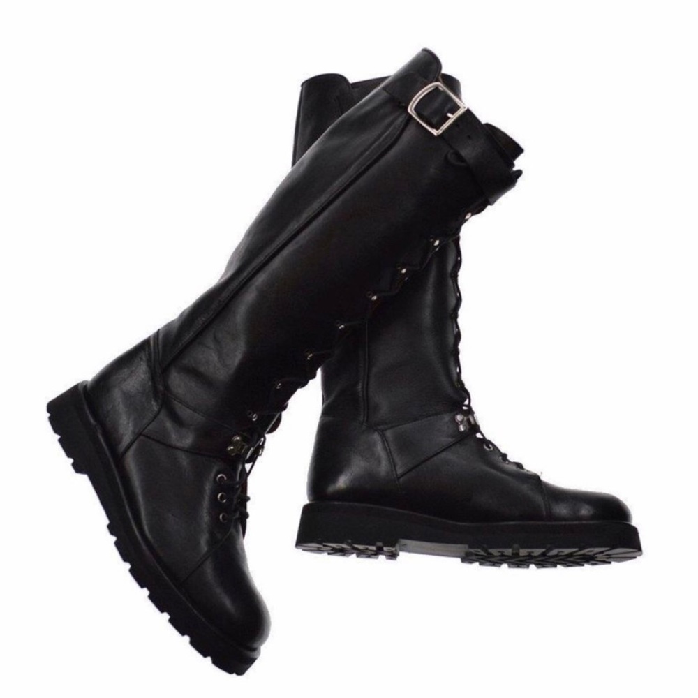 Vintage Claude Montana Leather Motorcycle Boots